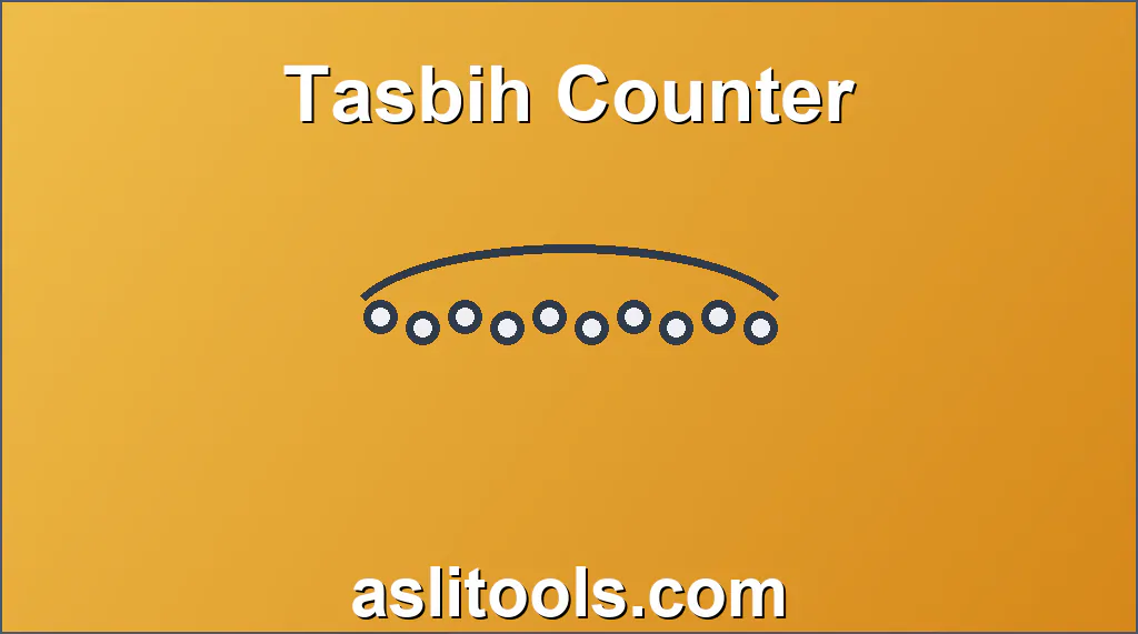 Tasbih Counter