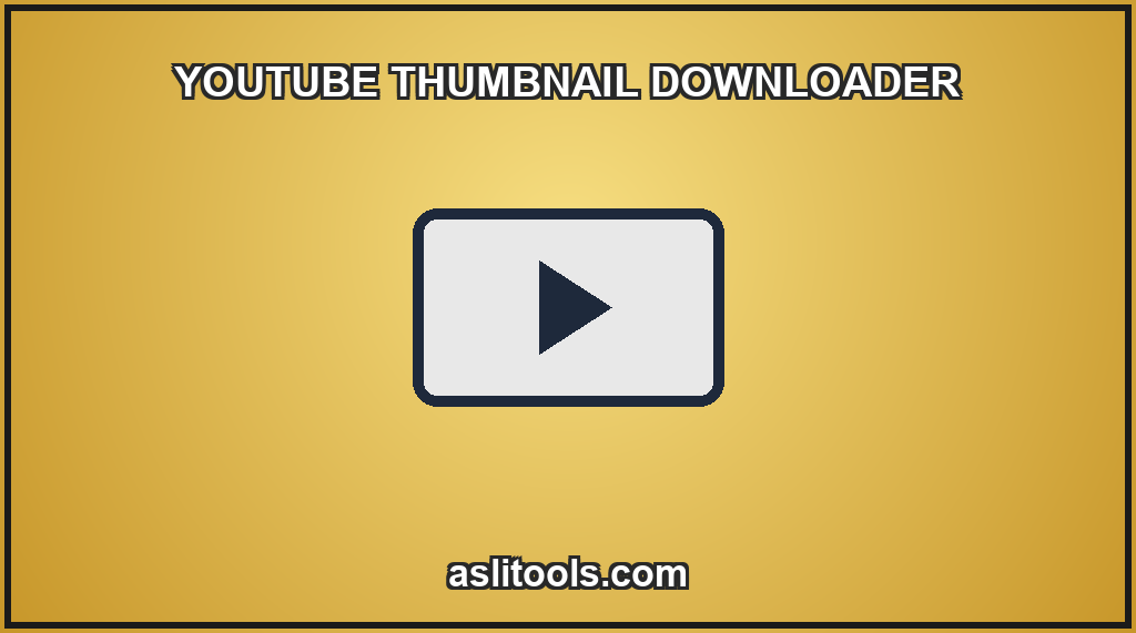 YouTube Thumbnail Downloader