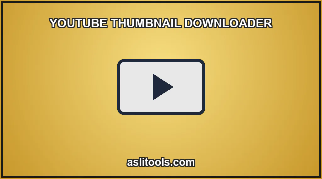 YouTube Thumbnail Downloader