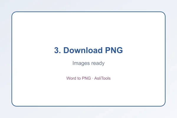 Downloading PNG images after Word to PNG conversion completed